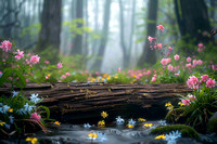 0013 Resized Wood Log in Forest