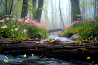 0010 Resized Wood Log in Forest